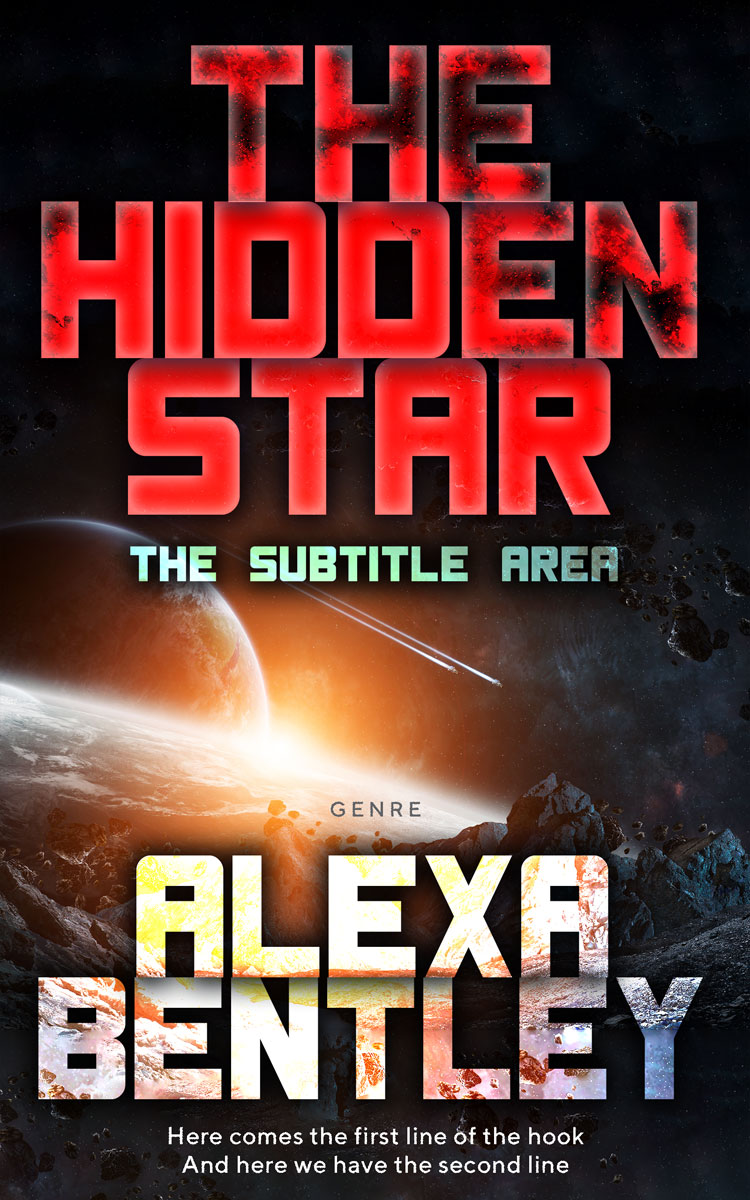 2D view of Premade Apocalyptica Book Cover - Cocoa Brown