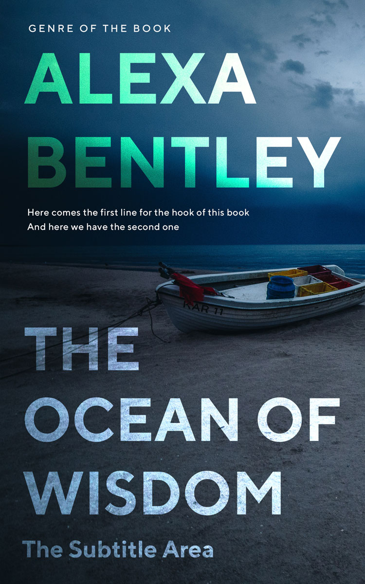 2D view of Premade Literary Fiction Book Cover - Te Papa Green