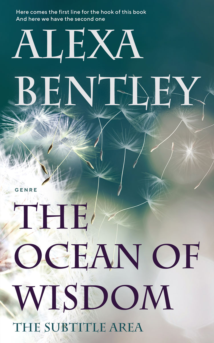 2D view of Premade Nature Book Cover - Celeste