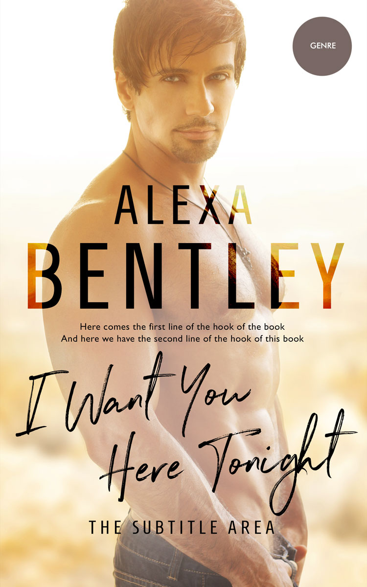 2D view of Premade Erotica Book Cover - Tan