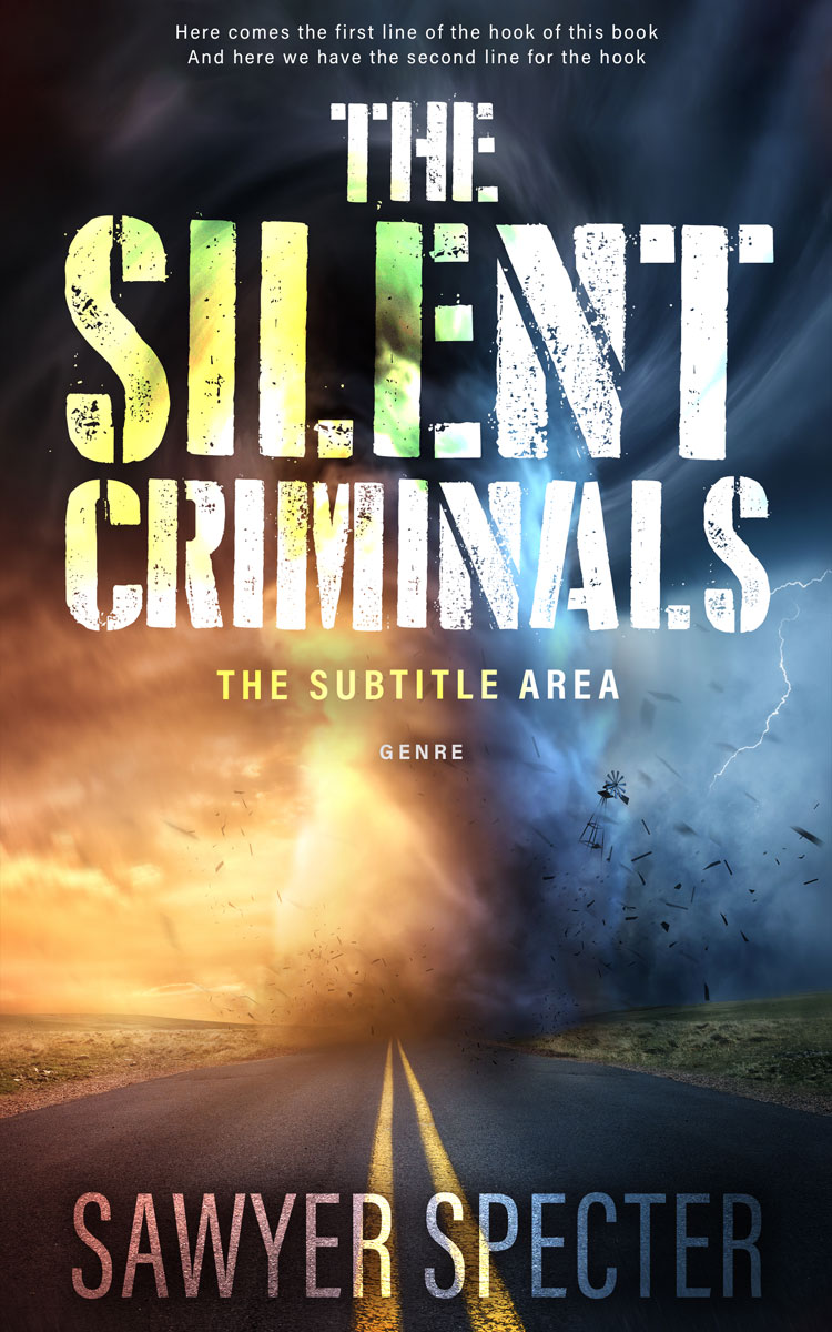 2D view of Premade Apocalyptica Book Cover - Gold Sand