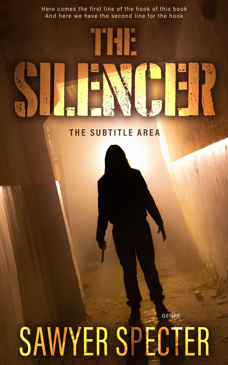 2D view of Premade Mystery & Thriller & Suspense Book Cover - Deep Oak