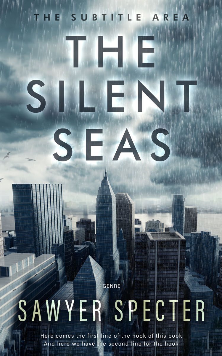 2D view of Premade Mystery & Thriller & Suspense Book Cover - Oxford Blue