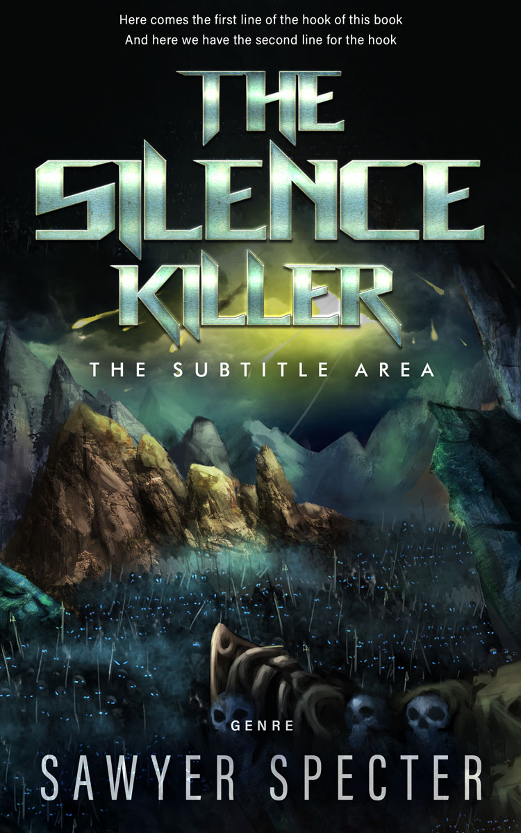 2D view of Premade Fantasy Book Cover - Woodsmoke