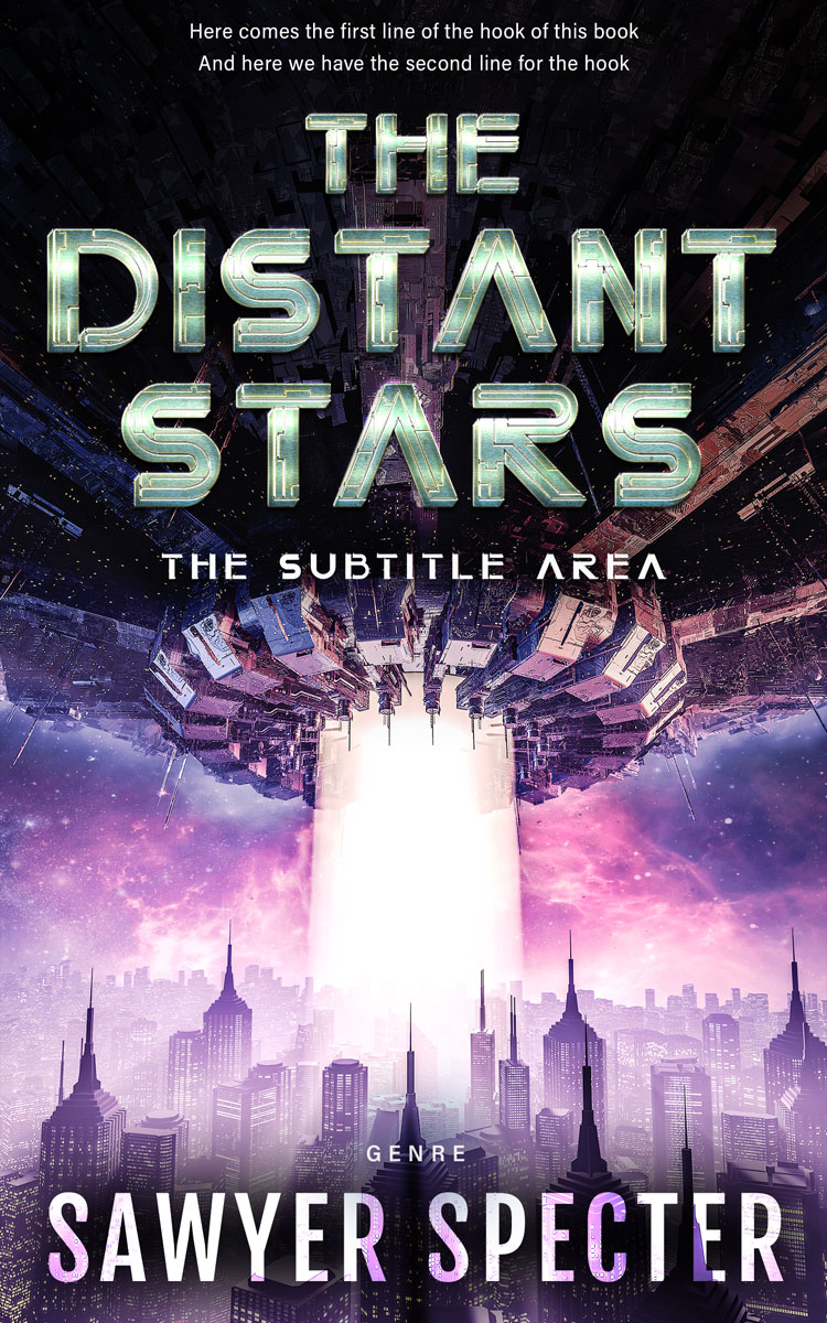 2D view of Premade Science Fiction Book Cover - Thistle