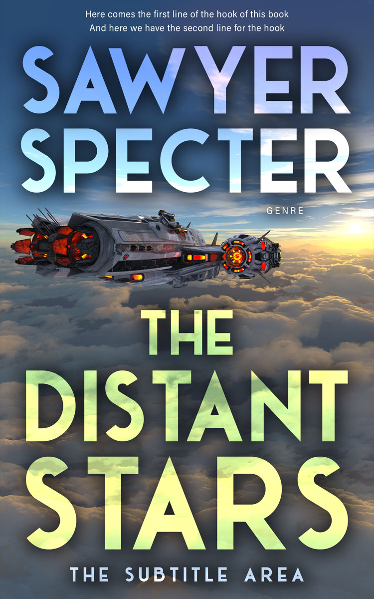 2D view of Premade Science Fiction Book Cover - River Bed