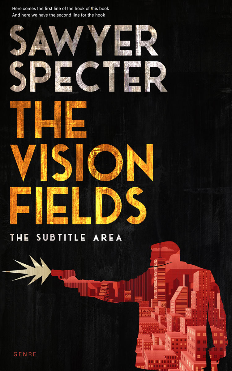 2D view of Premade Mystery & Thriller & Suspense Book Cover - Raw Sienna