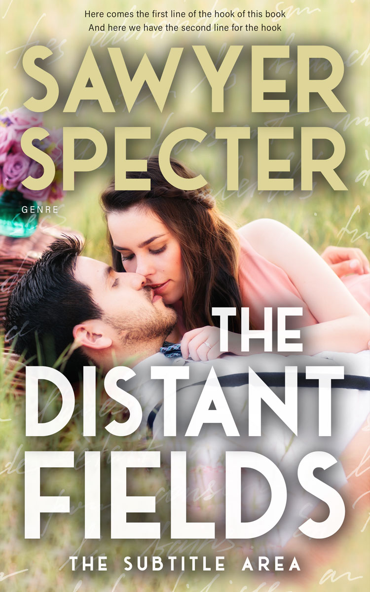 2D view of Premade Romance Book Cover - Indian Khaki