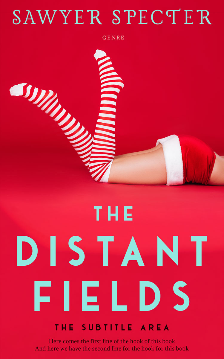 2D view of Premade Chick Lit Book Cover - Crimson