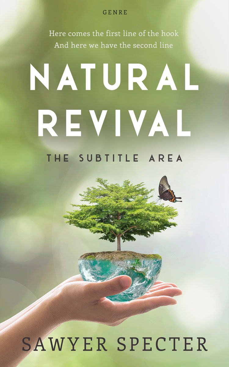 2D view of Premade Science & Nature Book Cover - Sage