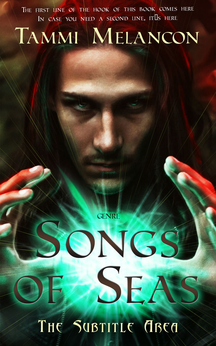 2D view of Premade Fantasy Book Cover - Rangoon Green