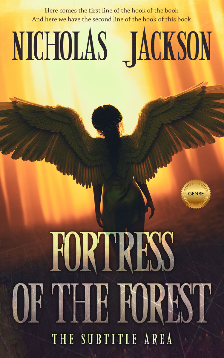 2D view of Premade Fantasy Book Cover - Rob Roy