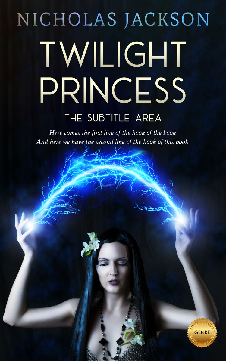 2D view of Premade Fantasy Book Cover - Vulcan