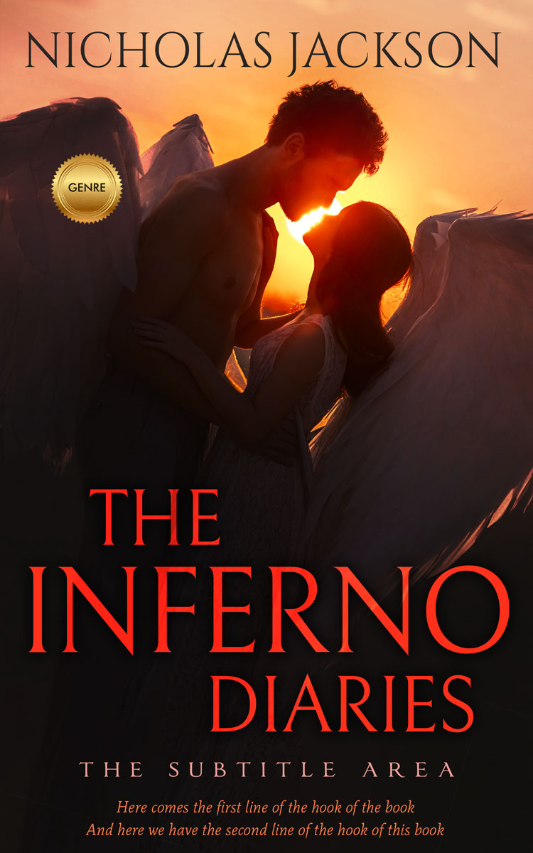 2D view of Premade Fantasy Book Cover - Night Rider