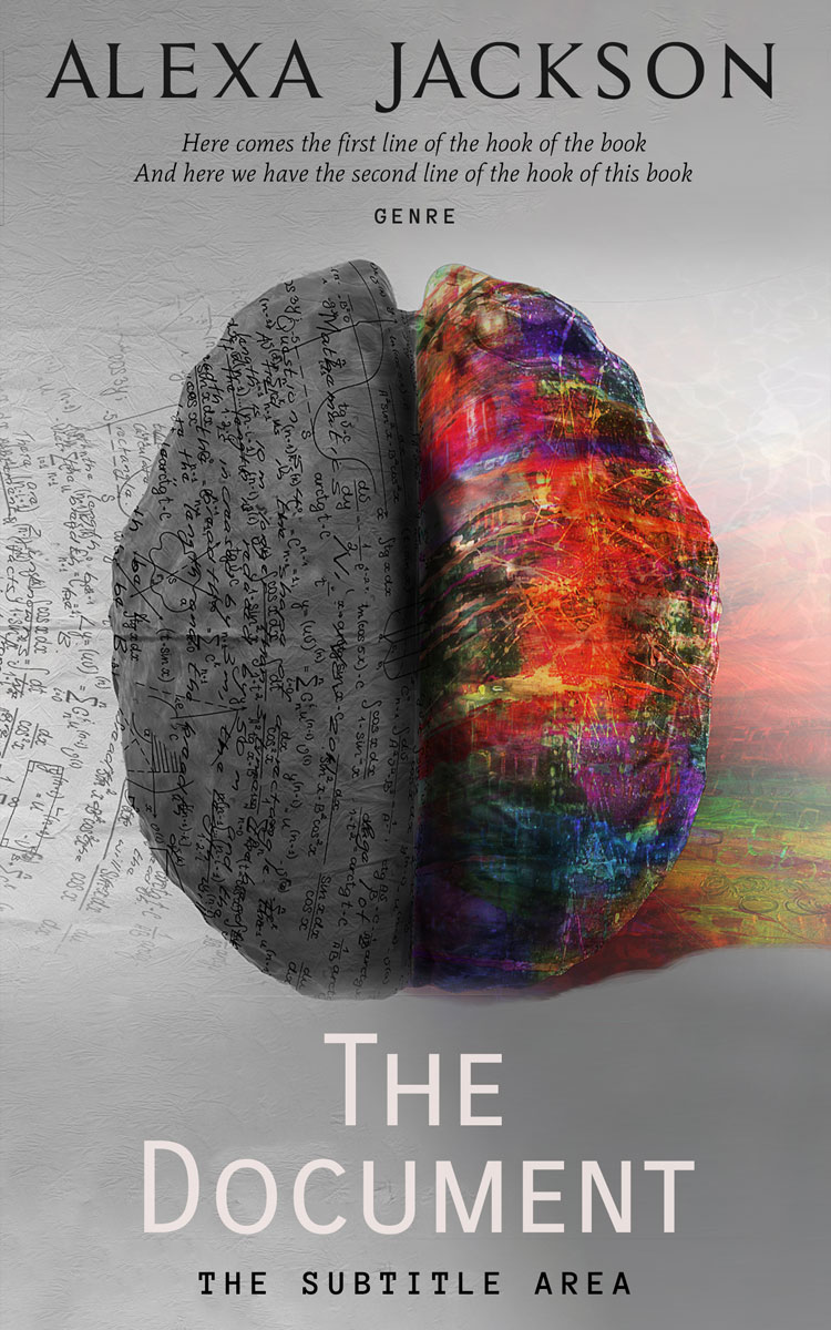 2D view of Premade Abstract Book Cover - Dawn