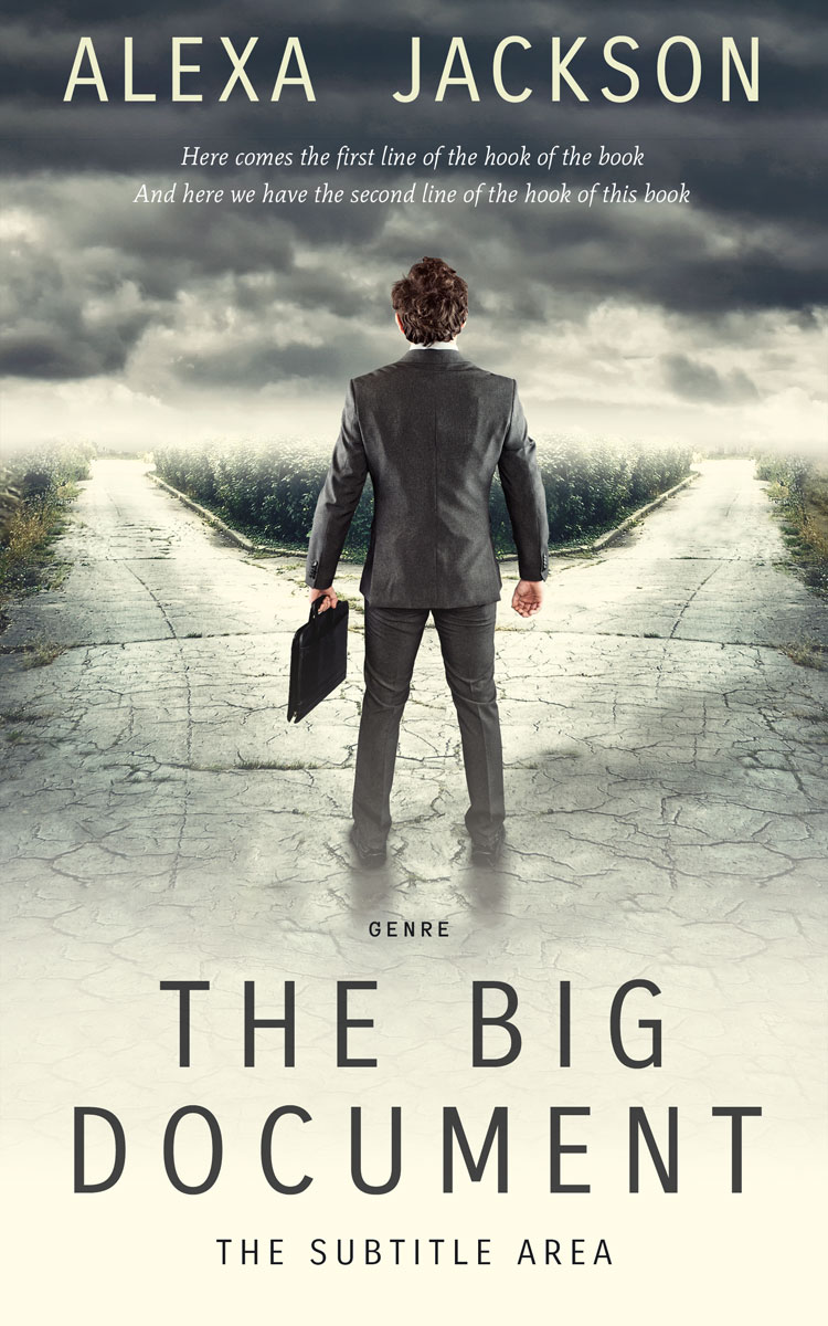 2D view of Premade Business Book Cover - Moon Mist