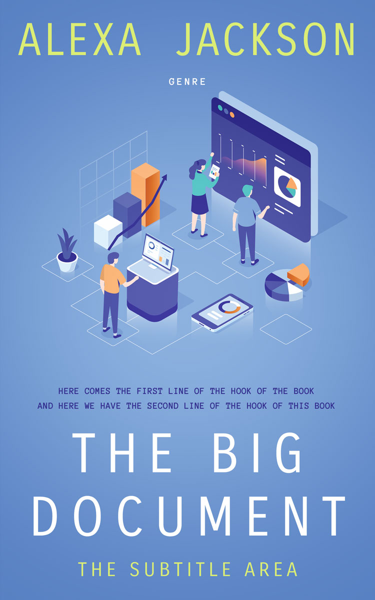 2D view of Premade Business Book Cover - Danube