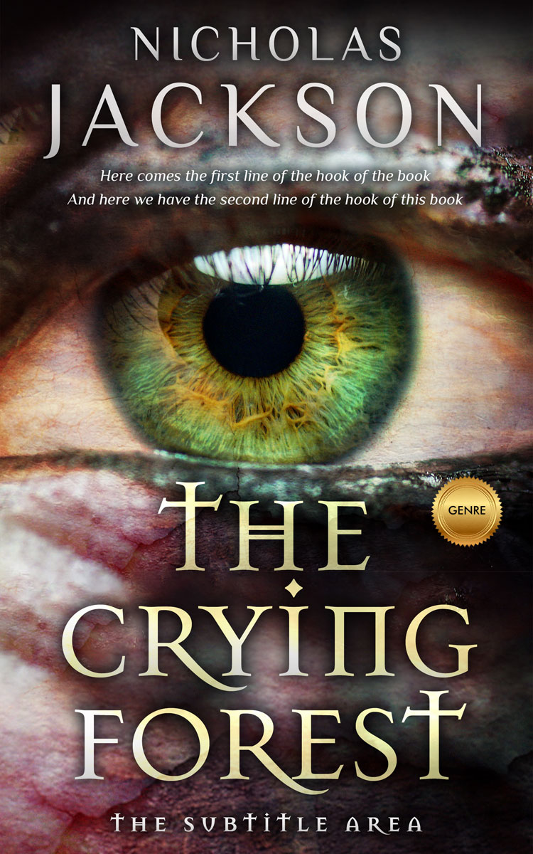 2D view of Premade Horror Book Cover - Cocoa Brown