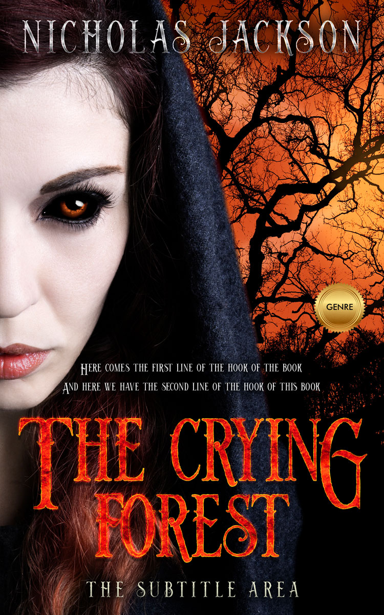 2D view of Premade Horror Book Cover - Gondola