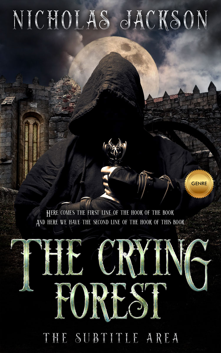 2D view of Premade Fantasy Book Cover - Nomad