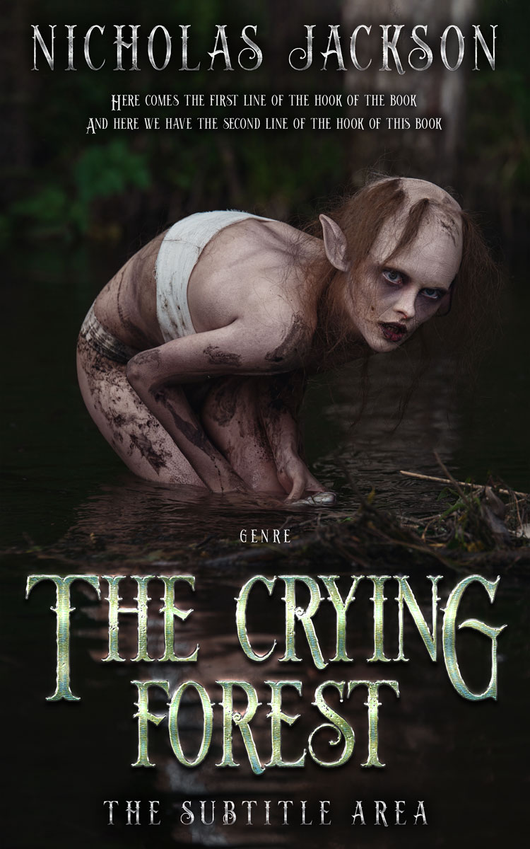 2D view of Premade Fantasy Book Cover - Zeus