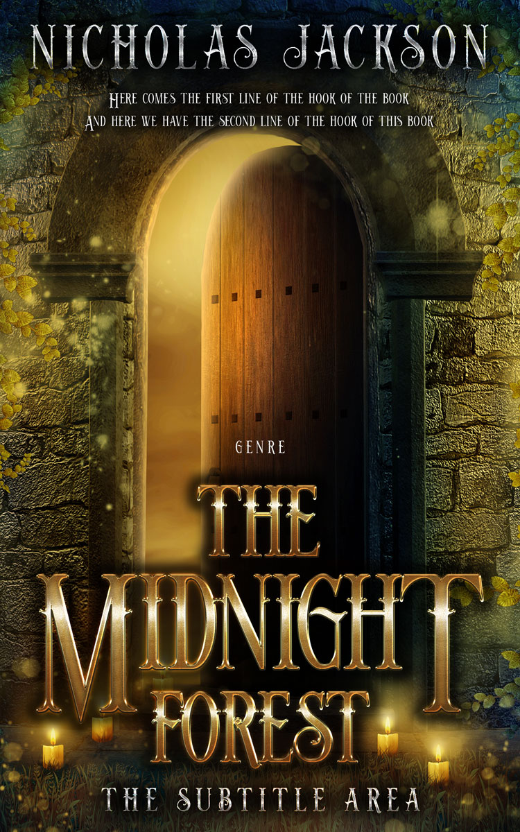 2D view of Premade Romance Book Cover - Eternity