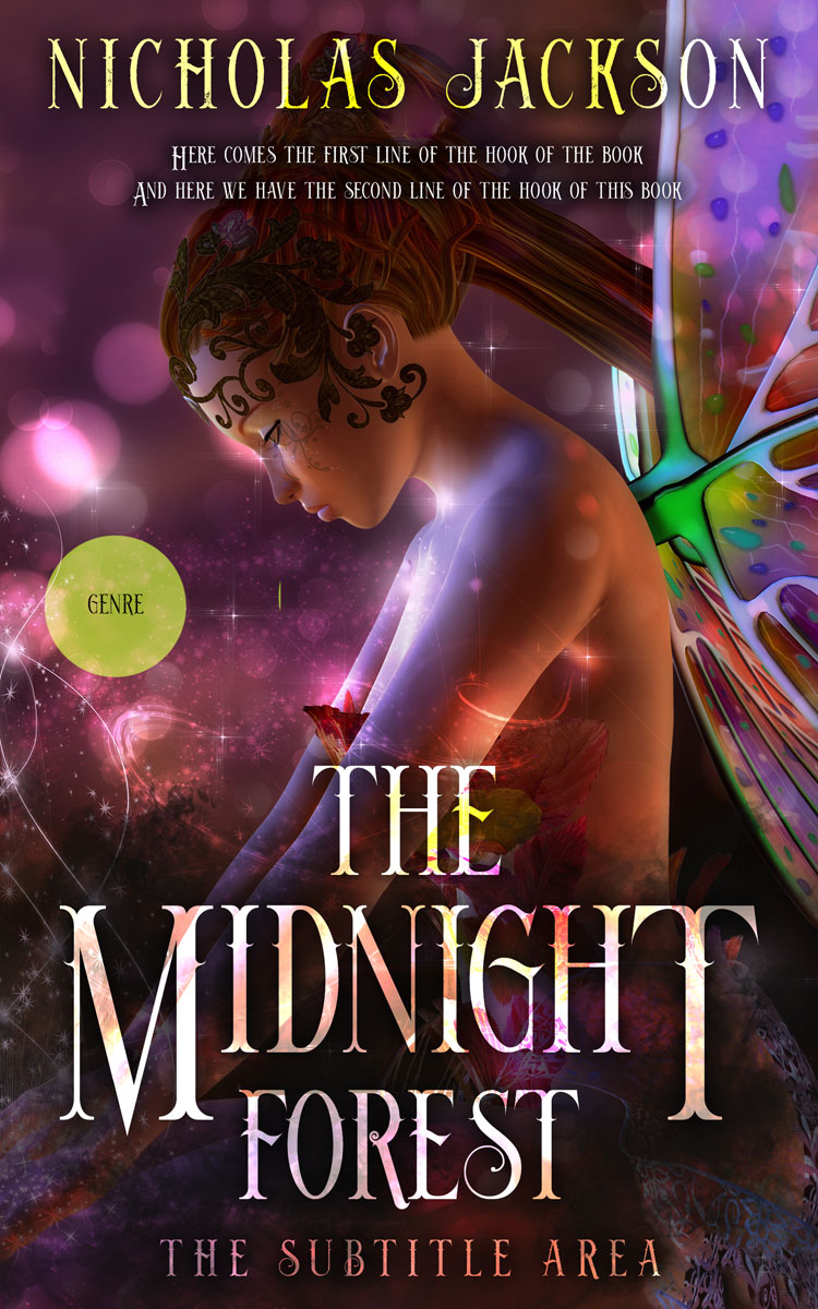 2D view of Premade Fantasy Book Cover - Jon