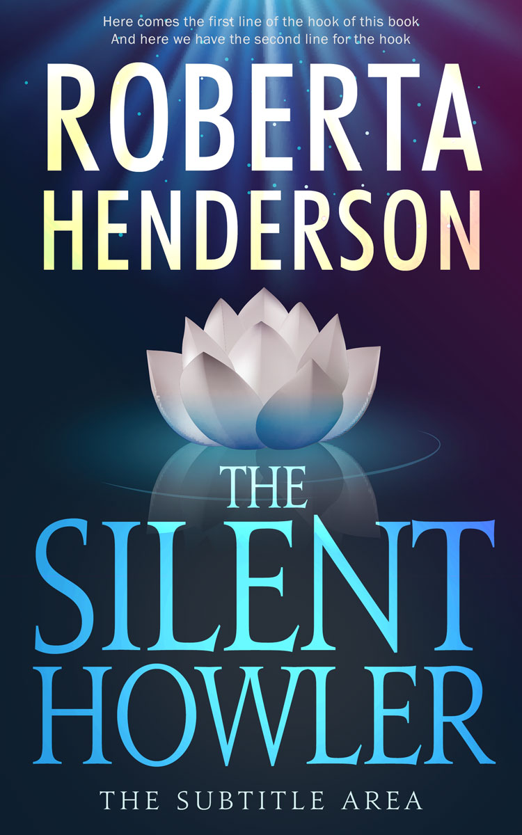 2D view of Premade Abstract Book Cover - Cloud Burst