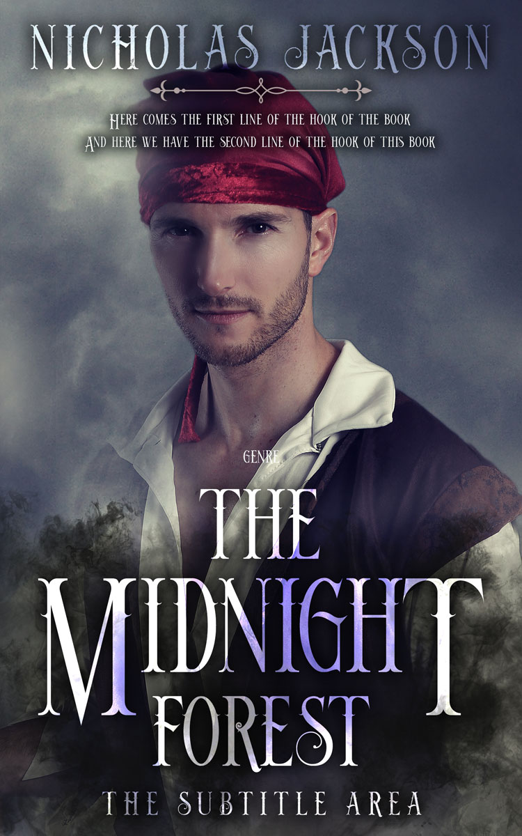 2D view of Premade Fantasy Book Cover - Ship Gray