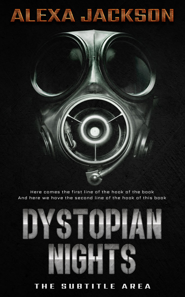 2D view of Premade Apocalyptica Book Cover - Heavy Metal