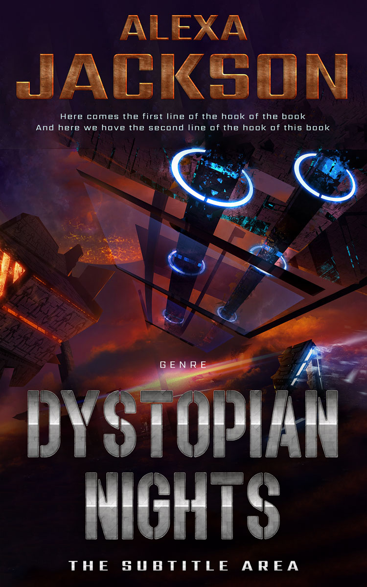 2D view of Premade Science Fiction Book Cover - Gondola