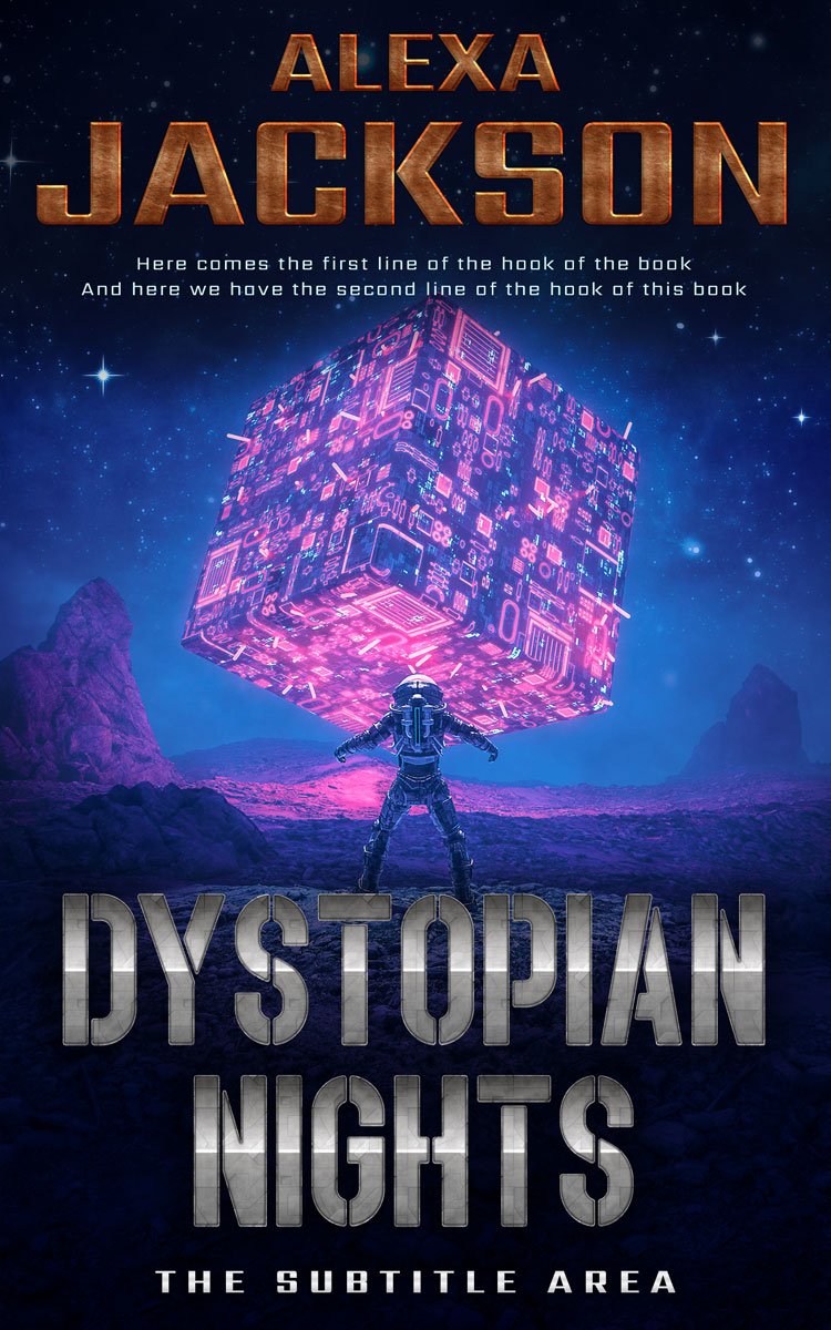 2D view of Premade Science Fiction Book Cover - Bouquet