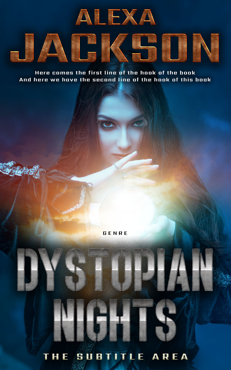 2D view of Premade Fantasy Book Cover - Ebony Clay