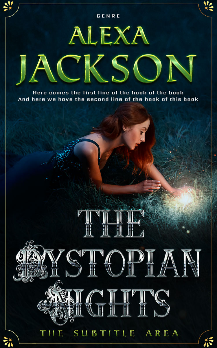 2D view of Premade Fantasy Book Cover - Aztec