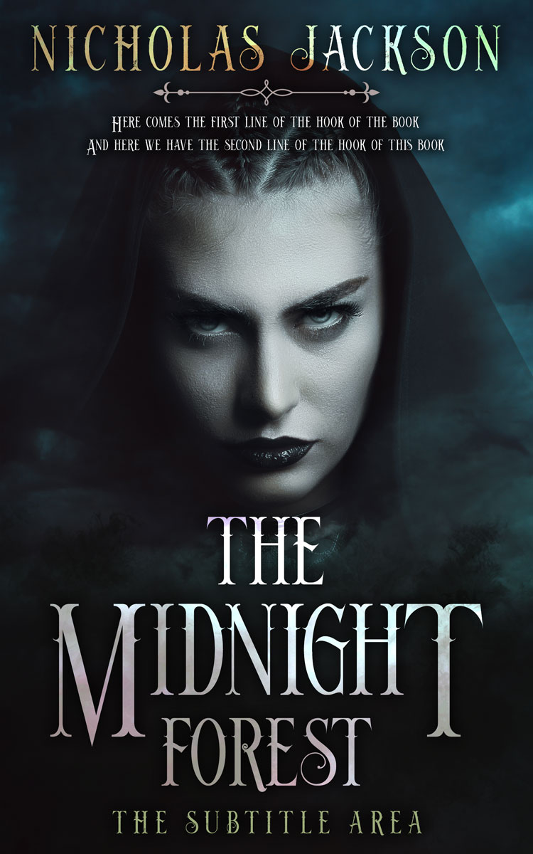 2D view of Premade Horror Book Cover - Woodsmoke