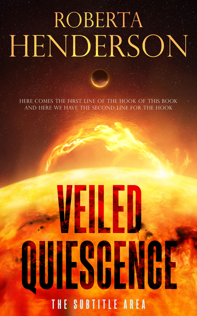 2D view of Premade Science Fiction Book Cover - Coffee Bean