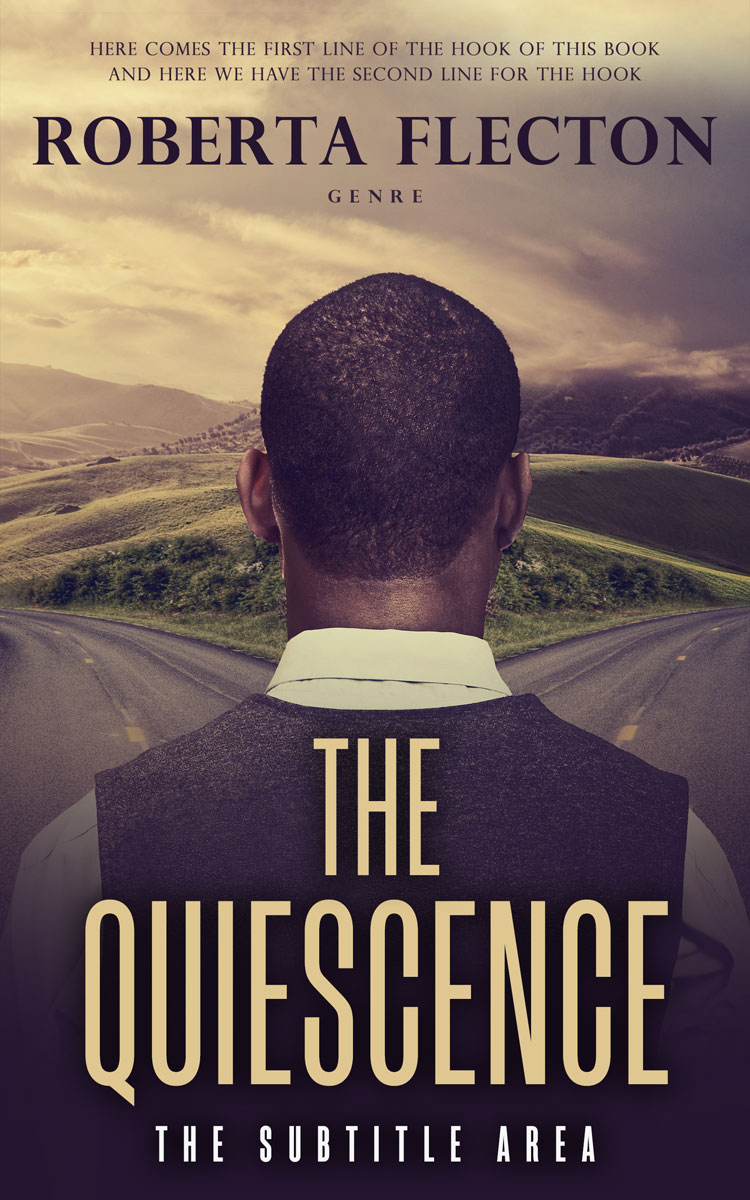 2D view of Premade Business Book Cover - Blackcurrant