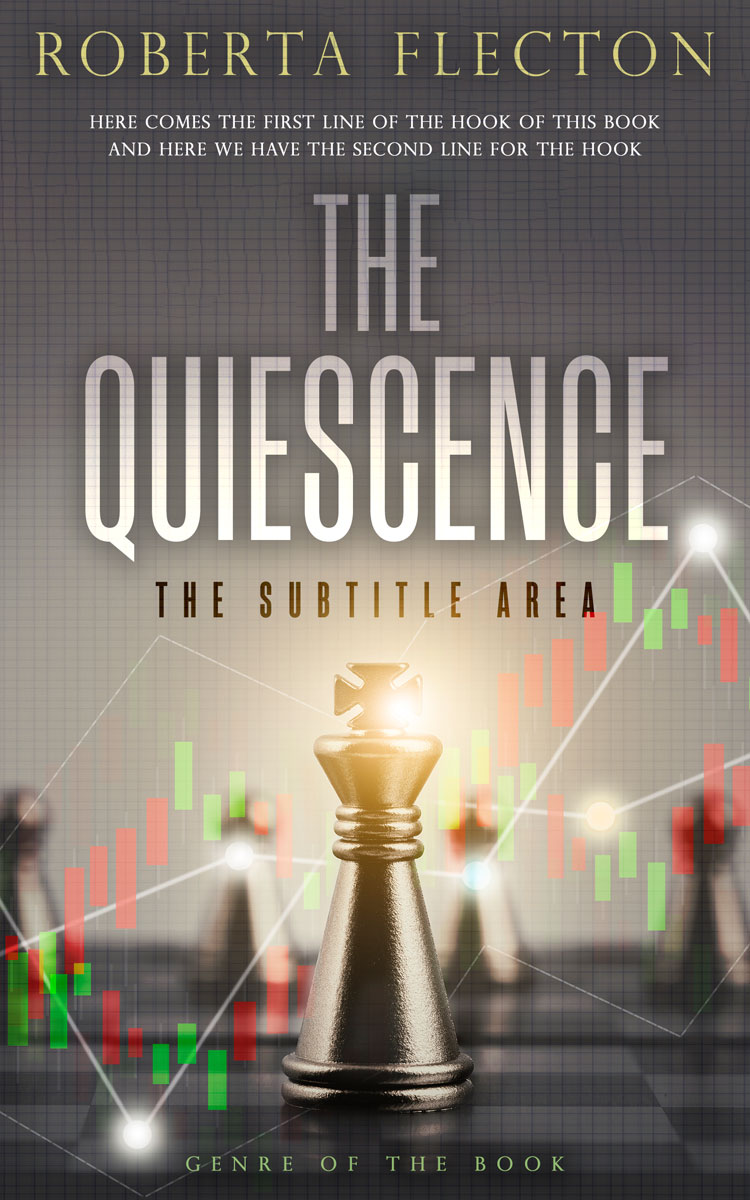 2D view of Premade Business Book Cover - Fuscous Gray