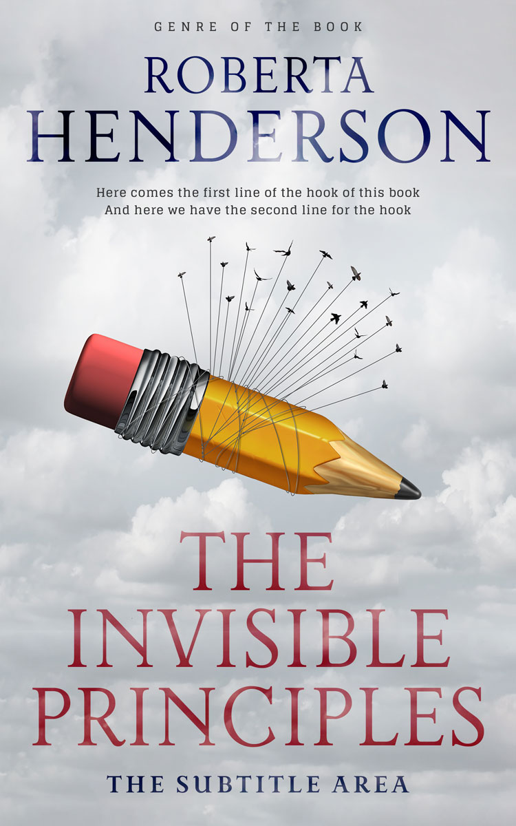 2D view of Premade Business Book Cover - Iron