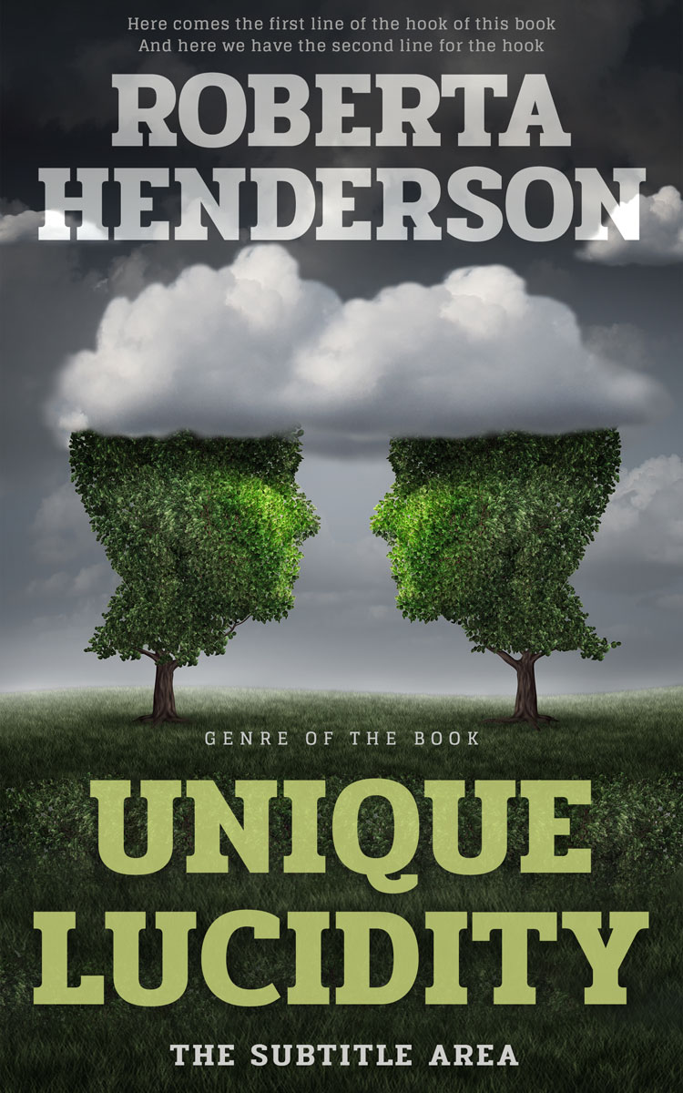 2D view of Premade Business Book Cover - Heavy Metal