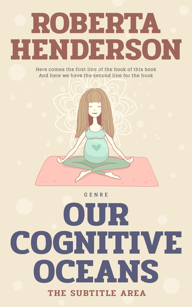 2D view of Premade Health & Mind & Body Book Cover - Parchment