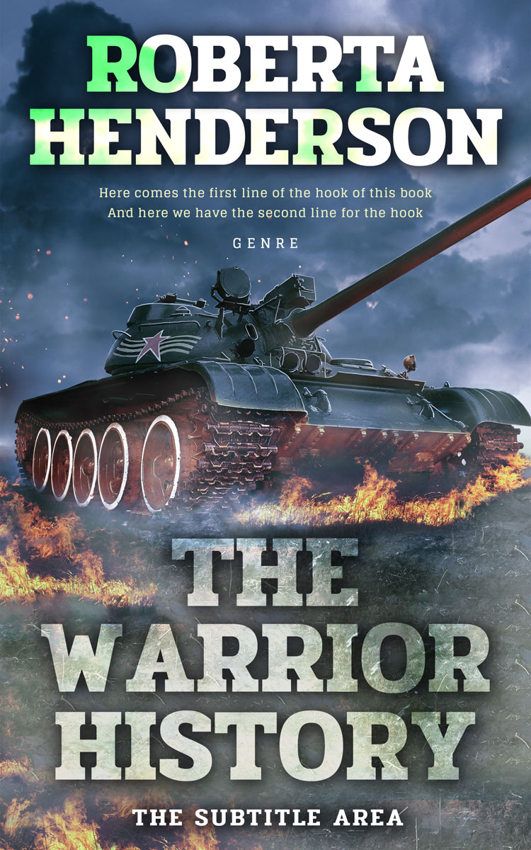 2D view of Premade Action & Adventure Book Cover - River Bed