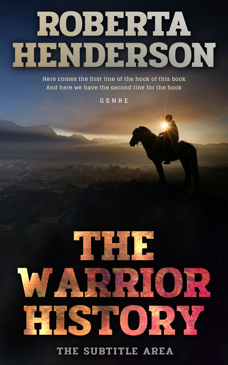 2D view of Premade Western Book Cover - Old Rose