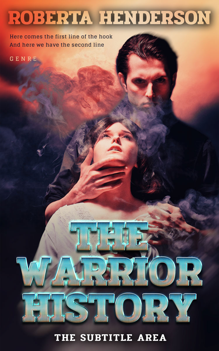 2D view of Premade Teen & Young Adult Book Cover - Burning Sand