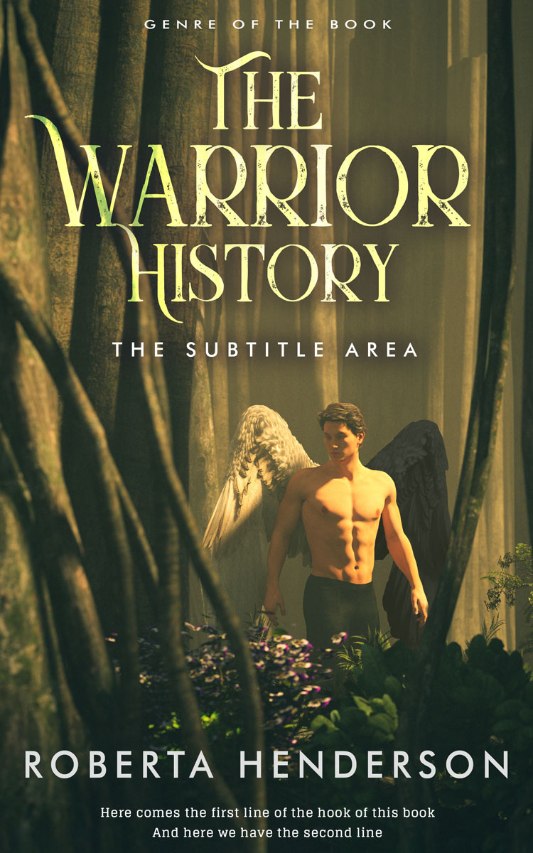 2D view of Premade Fantasy Book Cover - Kelp