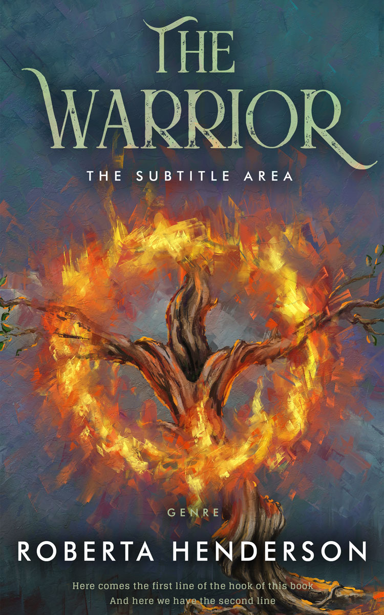 2D view of Premade Fantasy Book Cover - Mako