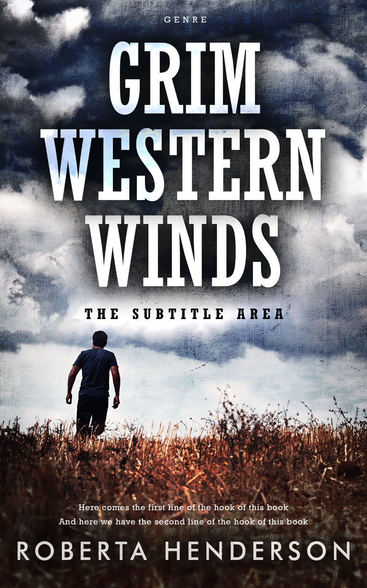 2D view of Premade Mystery & Thriller & Suspense Book Cover - French Gray