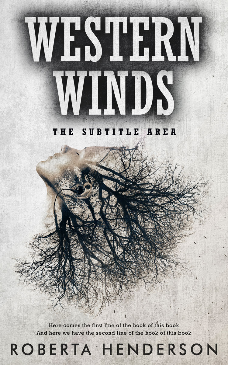 2D view of Premade Mystery & Thriller & Suspense Book Cover - Timberwolf