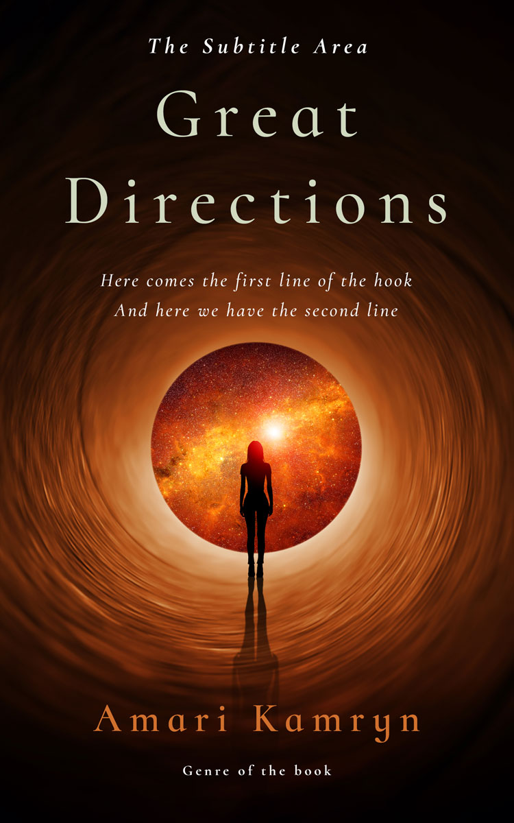 2D view of Premade Science Fiction Book Cover - Copper