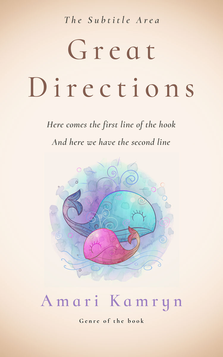 2D view of Premade Children's Book Cover - Dawn Pink
